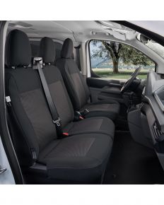 Huse pentru scaune auto Tailor Made pentru Volkswagen Transporter T7 începând cu 2024 (banchetă dublă pentru pasageri)