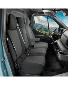 Huse pentru scaune auto Tailor Made pentru Renault Master IV începând cu 2025 (banchetă dublă pentru pasageri)