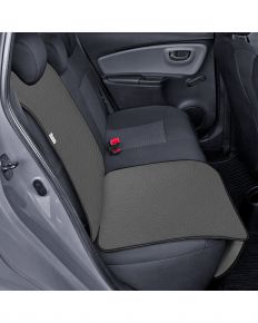 Protecție din piele ecologică sub scaunul auto Junior, gri