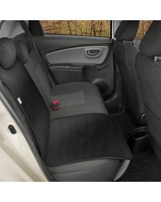 Protecție din piele ecologică sub scaunul auto Junior, neagră