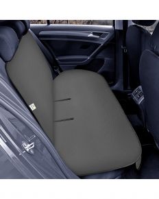 Protecție din piele ecologică pentru bancheta spate Junior Duo, gri