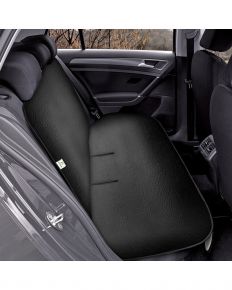 Protecție din piele ecologică pentru bancheta spate Junior Duo, neagră
