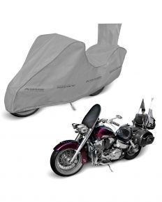 Husă pentru motocicletă Optimal Garage Chopper box, 245–270 cm, gri