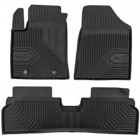 Covorașe cauciuc 3D No.77 pentru Hyundai Kona Electric II crossover din 2022 (3 buc)