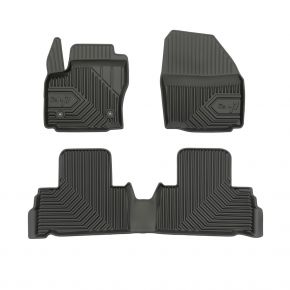 Covorașe cauciuc 3D No.77 pentru FORD GALAXY II (distanță între  fixarea covorașului 31 cm) 2010-2015 (4 buc)