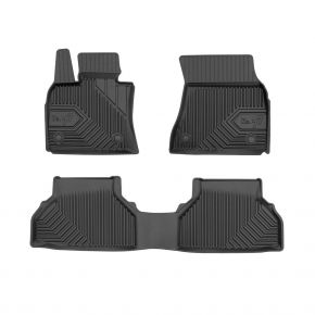 Covorașe cauciuc 3D No.77 pentru BMW X6 E71 2007-2014 (3 buc)