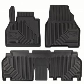 Covorașe cauciuc 3D No.77 pentru Mercedes Citan W415 combivan, rândul 1 și 2 2012-2021 (2 buc)