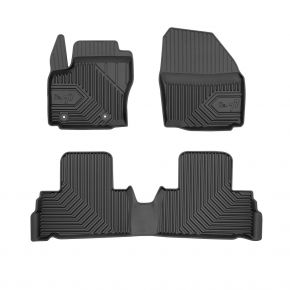 Covorașe cauciuc 3D No.77 pentru FORD S-MAX 2006-2014 (3 buc)