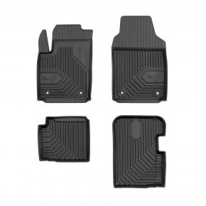 Covorașe cauciuc 3D No.77 pentru Fiat 500 hatchback, hybrid din 2020 (4 buc)