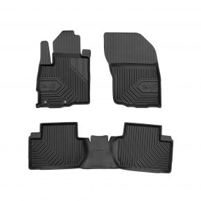 Covorașe cauciuc 3D No.77 pentru Mitsubishi Outlander II 2006-2012 (3 buc)