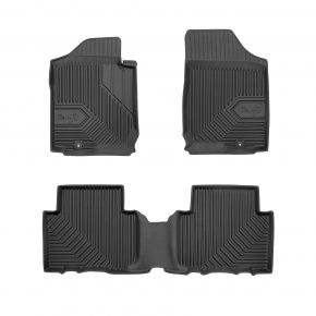 Covorașe cauciuc 3D No.77 pentru Kia Carens III minivan 2006-2013 (4 buc)