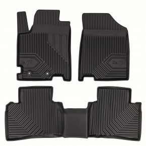 Covorașe cauciuc 3D No.77 pentru JAC J7 Plus liftback din 2024 (3 buc)