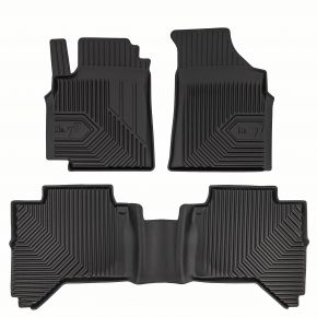 Covorașe cauciuc 3D No.77 pentru JAC T8 Pro pickup din 2025 (3 buc)