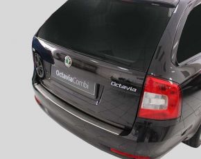 Protecție bară spate din inox pentru Skoda Octavia II Facelift Combi