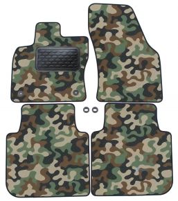 Covoare textile de camuflaj pentru Skoda Kodiaq 2017-up 4bc 