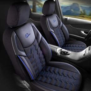 Huse auto BERLIN negru-albastru