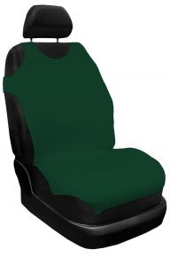 Husă scaune mașină 100% Bumbac, verde, pentru față  2bc 