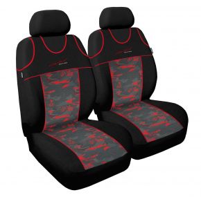 Husă scaune mașină Limited, roșu pentru față  2bc 