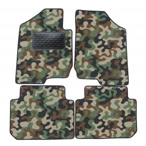 Covoare textile de camuflaj pentru Kia Carens 2007-up 4bc 