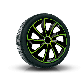 Capace pentru roți VOLKSWAGEN 14", STIG EXTRA VERDE-NEGRU 4bc 