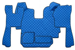 Covorașe din piele ecologică Q pentru SCANIA R (01.2005-12.2010) - automată - Albastru