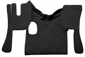 Covorașe din piele ecologică Q pentru VOLVO FH 3 (01.2009-12.2012) - manuală - Negru