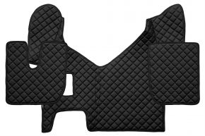 Covorașe din piele ecologică Q pentru IVECO STRALIS HI-WAY (01.2013-12.2016) - manuală - Negru