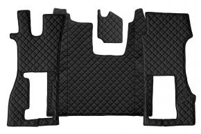 Covorașe din piele ecologică Q pentru SCANIA R NEXTGEN (din 01.2017) - scaun pasager pneumatic - Negru