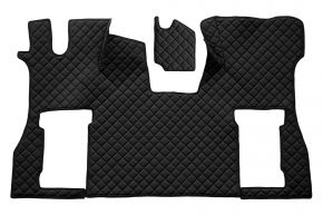 Covorașe din piele ecologică Q pentru SCANIA S NEXTGEN (din 01.2017) - scaun pasager pneumatic - Negru