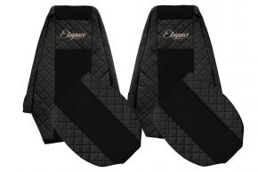 Huse scaune auto pe măsură ELEGANCE Q pentru RENAULT PREMIUM II (01.2005-12.2013) - negre