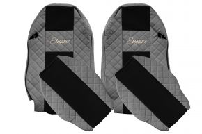 Huse scaune auto pe măsură ELEGANCE Q pentru MERCEDES ACTROS MP 2 (01.2003-12.2006) - gri
