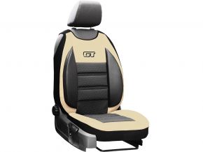 Husa scaun auto ergonomica GT Ergonomic cu suport lombar, bej, 1 buc.