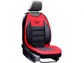 Husa scaun auto ergonomica GT Ergonomic cu suport lombar, roșie, 1 buc.