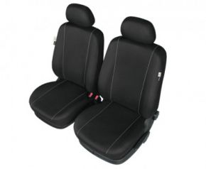 Huse auto HERMAN pentru scaunule din față negru Kia Picanto II od 2011 Huse personalizate
