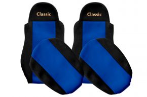 Huse de scaune pe măsură CLASSIC pentru DAF LF (01.2001-12.2013) - albastre