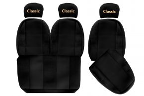 Huse de scaune pe măsură CLASSIC pentru MAN L2000 (01.1994-12.2005) - negre