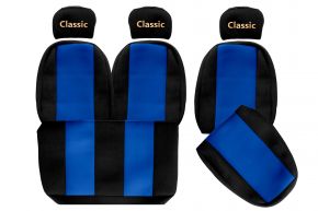 Huse de scaune pe măsură CLASSIC pentru MAN L2000 (01.1994-12.2005) - albastre