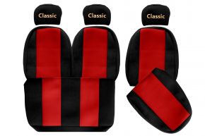 Huse de scaune pe măsură CLASSIC pentru MAN L2000 (01.1994-12.2005) - roșii