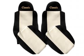 Huse de scaune pe măsură CLASSIC pentru MAN TGL (01.2005-12.2012) - centura pasagerului în afara scaunului - bej deschis