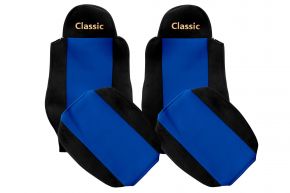 Huse de scaune pe măsură CLASSIC pentru MAN TGL (01.2005-12.2012) - centuri fixate pe scaune - albastre