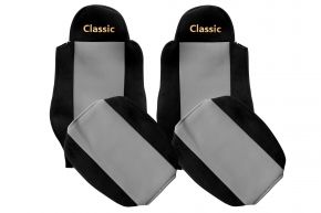 Huse de scaune pe măsură CLASSIC pentru MAN TGL (01.2005-12.2012) - centuri fixate pe scaune - gri