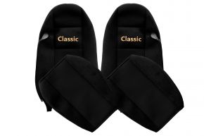 Huse de scaune pe măsură CLASSIC pentru IVECO STRALIS (01.2002-12.2012) - negre