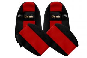 Huse de scaune pe măsură CLASSIC pentru IVECO STRALIS (01.2002-12.2012) - roșii