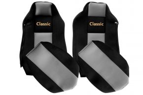 Huse de scaune pe măsură CLASSIC pentru MAN TGX (01.2007-03.2020) - scaun șofer ISRI - gri
