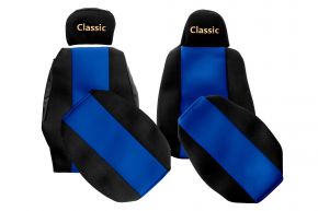 Huse de scaune pe măsură CLASSIC pentru SCANIA S NEXTGEN (din 01.2017) - scaun pasager rabatabil - albastre
