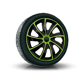 Capace pentru BMW 17", QUAD BICOLOR VERDE 4bc 