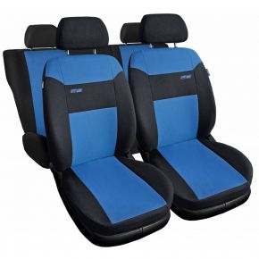 Huse auto universale textile RS albastre potrivite pentru Alfa Romeo 147