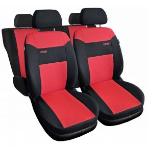 Huse auto universale textile RS roșii potrivite pentru Alfa Romeo 147