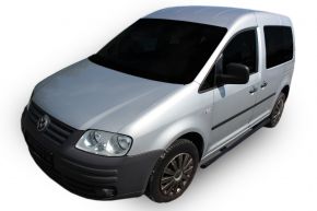 Trepte scări din inox pentru Volkswagen Caddy 2003-2015, 60,3 mm BLACK