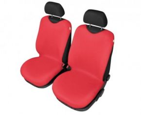 Husă scaune mașină SHIRT COTTON pentru scaunule din față roșu Hyundai i10 I do 2013